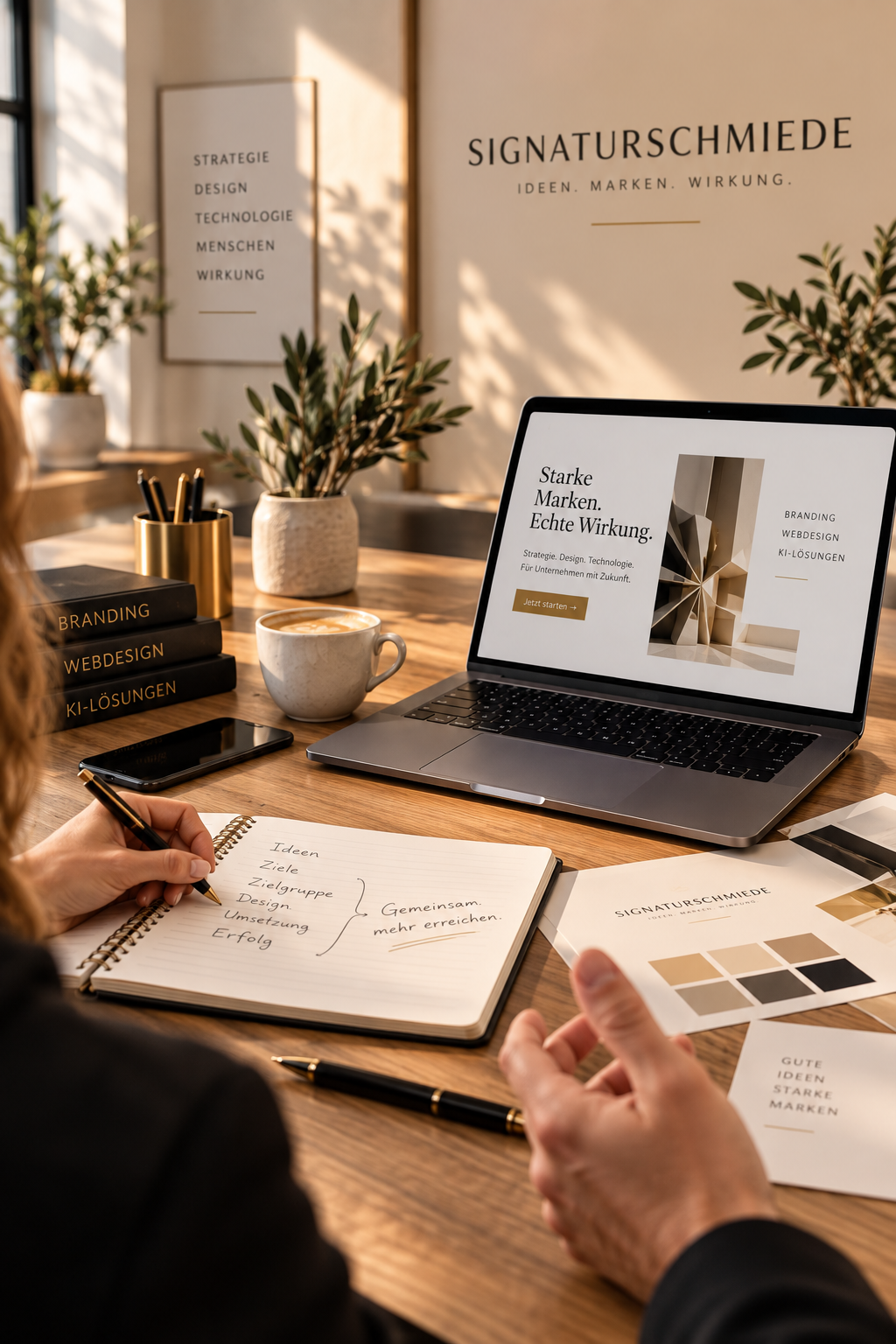 Branding, Webdesign und KI-Lösungen für Unternehmen – SIGNATURSCHMIEDE
