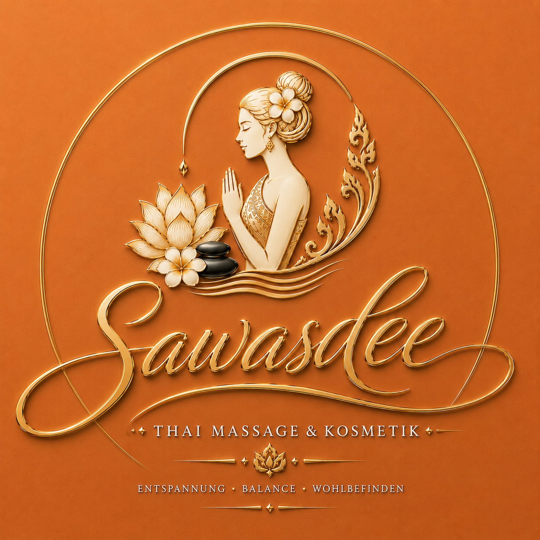 Logo-Design für Sawasdee Thai Massage & Kosmetik in Zwickau – SIGNATURSCHMIEDE