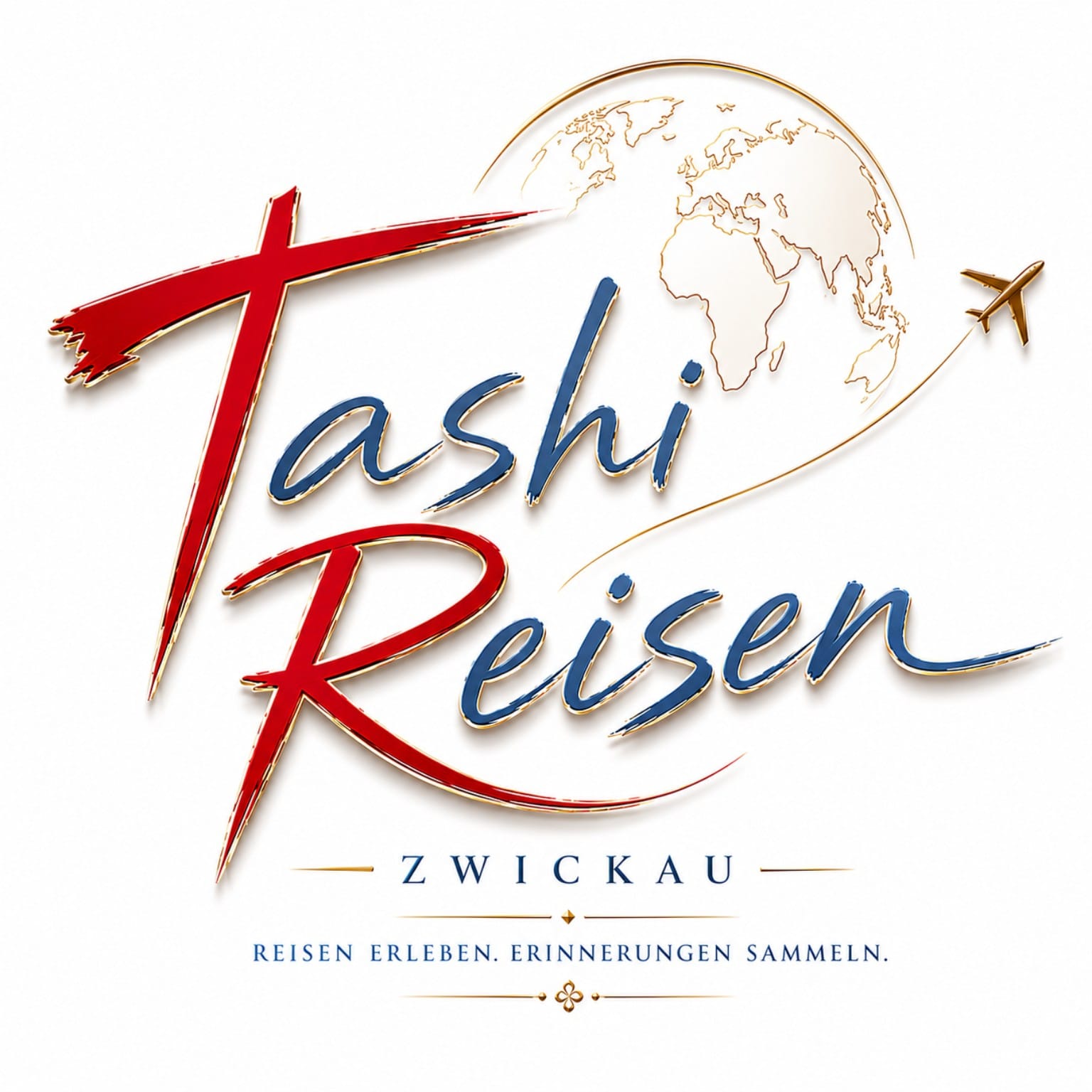 Logo-Design für Tashi Reisen Zwickau – umgesetzt von SIGNATURSCHMIEDE